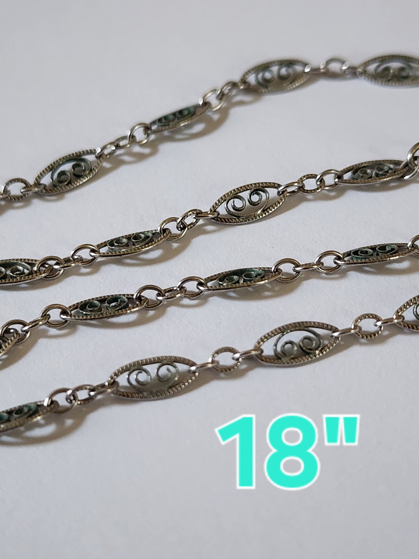 Sterling's silver filagree necklace